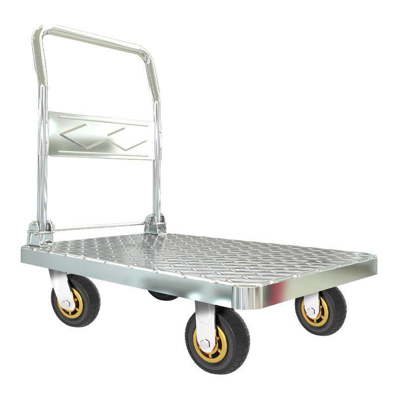 钢板车折叠便携拉货车家用办公库房搬运快递拖车静音手拉车可折叠,淘宝优惠券,粉丝福利购,淘宝优惠卷