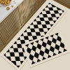 Technological leather kitchen floor mat, water-absorbent, non-slip, oil-proof and anti-fouling carpet, light French household wipeable and washable long strips