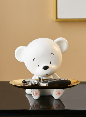 创意进门入户玄关钥匙收纳摆件客厅D轻奢高档装饰北欧现代收纳托