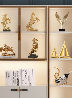 现代轻奢高档客厅摆件高端大气上档次家居玄关酒柜电视Z柜软装饰