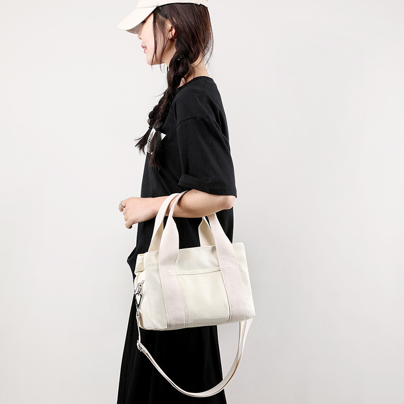 新款小方包女帆布手提肩斜跨大容量多兜实用女包日韩休闲时尚包,淘宝优惠券,粉丝福利购,淘宝优惠卷