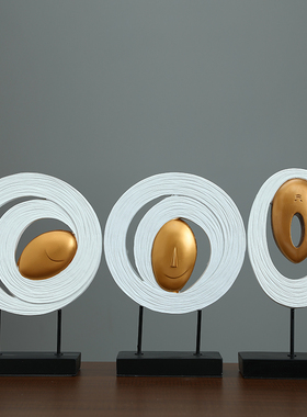 抽象慧眼摆件北欧现代简约家居饰品电视柜玄关摆设工艺品室内装饰