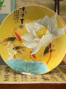 新中式荷花禅意莲清廉家居