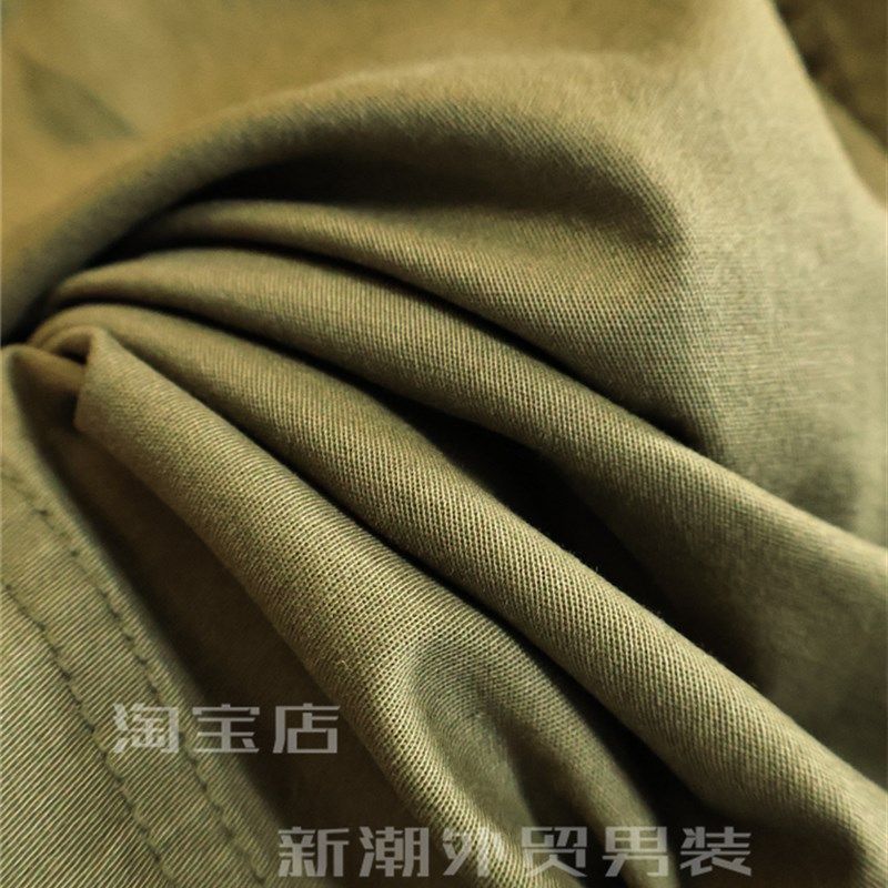 日单外贸!客供水洗纯棉!夏季男士美式复古松紧腰直筒休闲短裤潮,淘宝优惠券,粉丝福利购,淘宝优惠卷