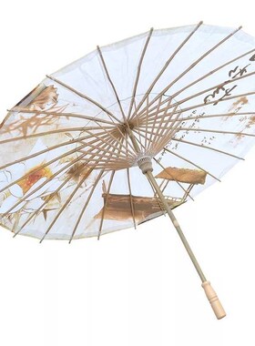 防雨老式油布伞庭院户外汉服油纸伞女古风江南吊顶装饰舞蹈道具伞
