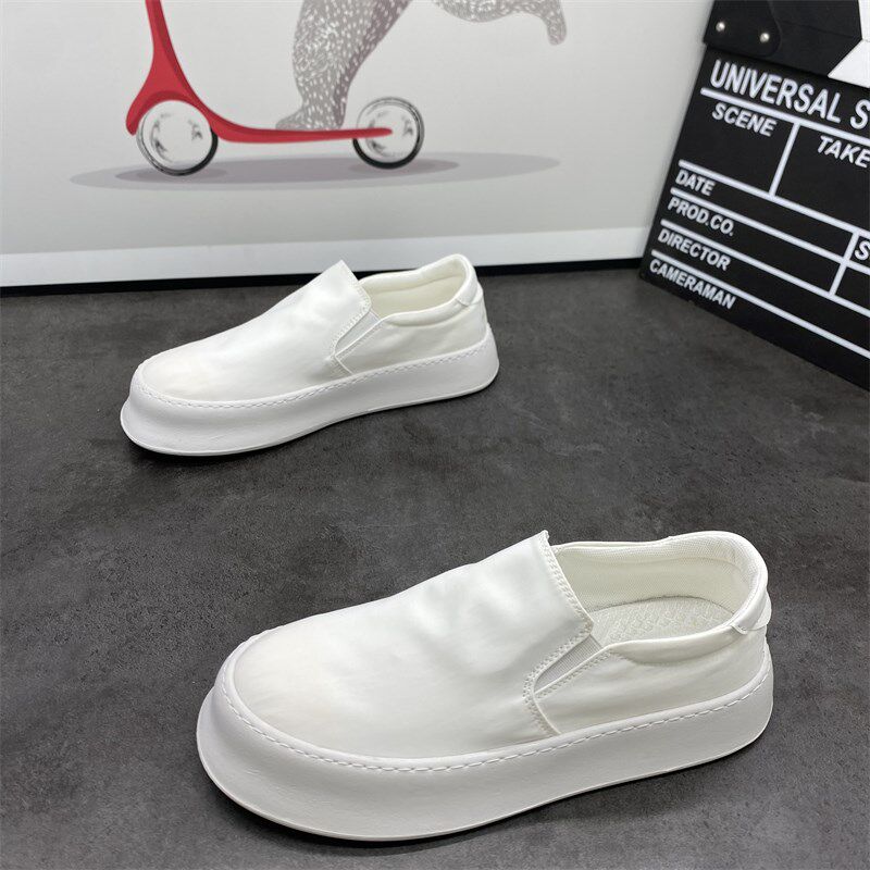懒人鞋男2024夏季新款休闲板鞋男款开车鞋厚底一脚蹬帆布鞋男透气,淘宝优惠券,粉丝福利购,淘宝优惠卷