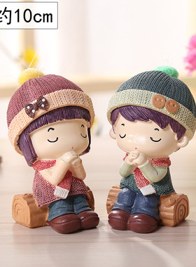 家居墙上b置物架装饰品小摆件吊脚娃娃客厅电视酒柜工艺品摆设创