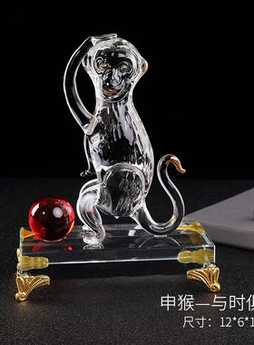 包邮12生肖h水晶十二生肖龙蛇马羊猴鸡狗猪牛虎兔鼠摆件刻字