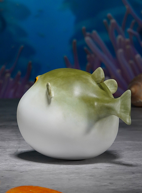 全铜摆件a《河豚》铜工艺品 家居饰品 餐厅酒柜装饰 桌面铜鱼摆件