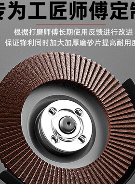百叶轮打磨片角磨机百叶片砂轮片不锈钢磨光机千叶片抛光轮沙轮片