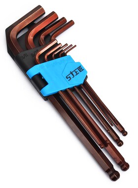 上匠英制内六角扳手套装 英制螺丝使用工具 S2球头内六方板手