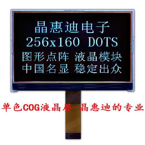 256160/液晶屏/5寸/FSTN/负显/点阵/ST75256/显示屏/COG/LCD - 图0