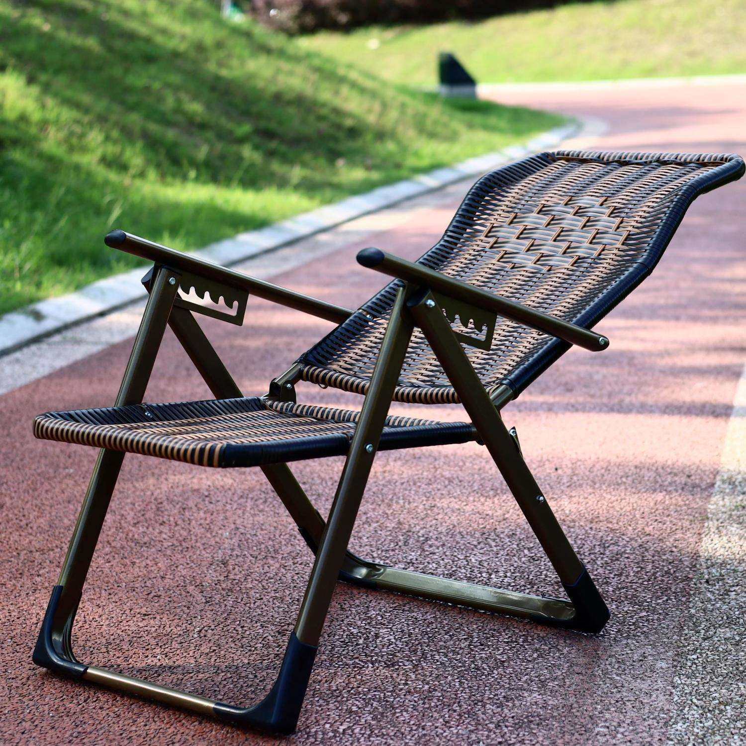 藤编躺椅折叠午休靠背椅家用单人藤椅阳台休闲老人阳台椅可躺透气,淘宝优惠券,粉丝福利购,淘宝优惠卷