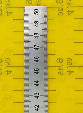 1米中分不锈钢测量钢板尺 对称尺机械标钢尺15x1钢尺条 板尺100CM