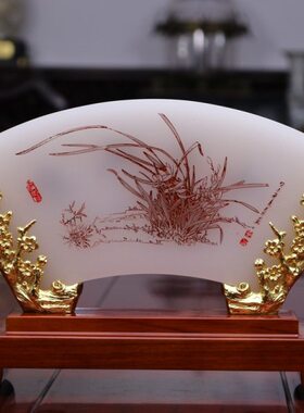 送送领导玉摆件礼品老师和畅老师风惠客户屏风送送文化礼物琉璃