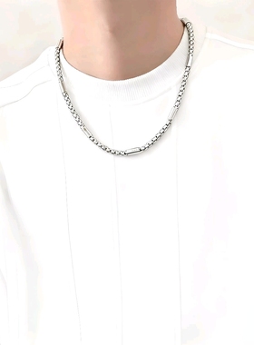 钛钢项链男款潮基础款百搭