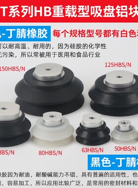 机械手真空吸盘工业重载ZPT-HB40/50/63/80/100/125/150强力气动
