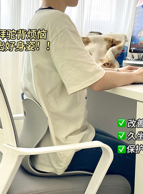 护腰坐垫靠垫一体人体工学办公室久坐神器成儿童孕妇椅子靠背腰托