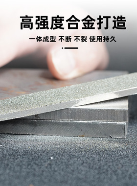 狮威大号金刚石锉刀合金钢锉平板扁三角半圆形玉石打磨大板锉工具