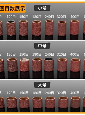 砂纸圈打磨头电磨电动除锈砂轮砂圈菩提去皮木头金属打磨抛光工具