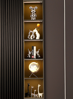 客厅电镀陶瓷兔子摆m件轻奢高档家居饰品玄关酒柜桌面样板房装饰