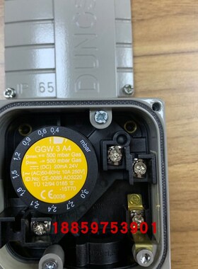 GGW3A4/2压力开关 冬斯GGW3A4原装进口GGW10A4风压开关 DUNGS
