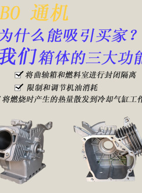 风冷汽改柴柴油机配件 168F 170F 水泵 动力 箱体 缸体 机壳 铝壳
