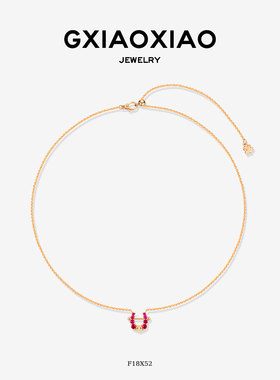 法式气质高级U形马蹄项链