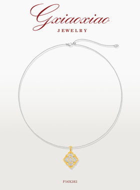 GXIAOXIAO百搭四叶花项链