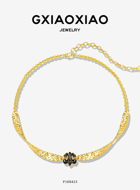 G XIAOXIAO 法式高级气质鸢尾花项圈 F16X423 F16X424 F16X450