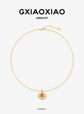 G XIAOXIAO 新中式气质高级显贵百搭葫芦如意项链 F16X537
