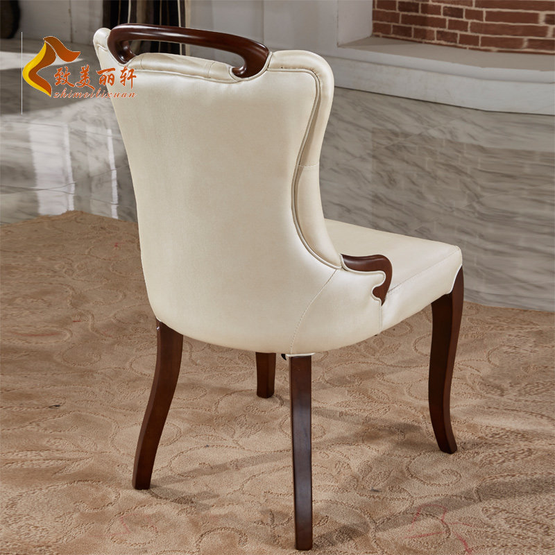 实木餐椅靠背软包皮餐椅家用餐厅椅子酒店饭店别墅餐椅凳灰色棕色,淘宝优惠券,粉丝福利购,淘宝优惠卷