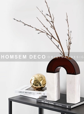 样板间博古d架书柜装饰工艺礼品摆饰摆设现代客厅书房电视柜抽象