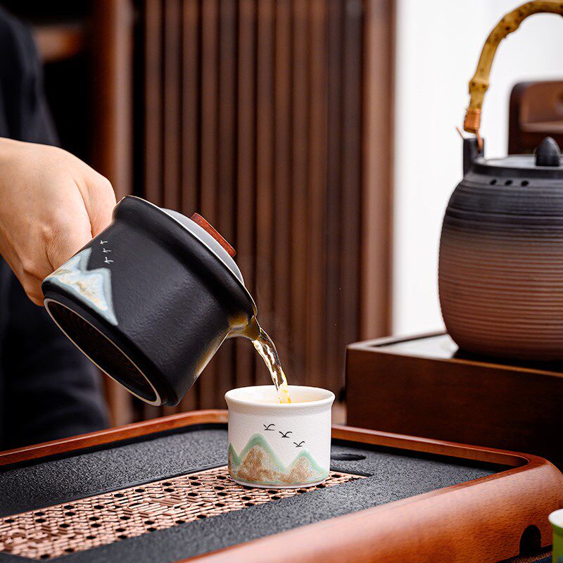 Ceramic dry boiling kettle, electric ceramic stove, tea boiler, tea boiler gift box, housewarming gift, customized LOGO new tea set