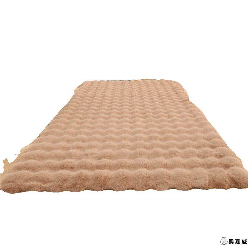 Winter bedroom bay window plush carpet bubble velvet cream style floor mat J bedside blanket living room cushion sofa carpet floor