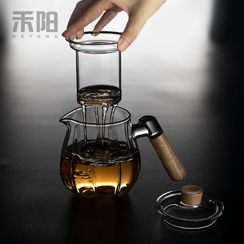 禾阳 玻璃泡茶壶大容量冲茶壶带过滤煮茶壶耐高温加厚花茶壶套装,淘宝优惠券,粉丝福利购,淘宝优惠卷