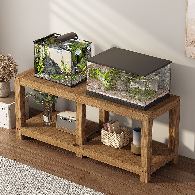 鱼缸架子实木底柜底座双层家用鱼缸专用柜放置柜桌子超强承重定制,淘宝优惠券,粉丝福利购,淘宝优惠卷
