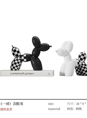 北欧现代创意运动人物样板间客厅书房书柜L书架桌面装饰品组合摆