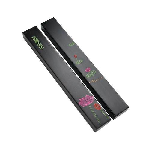 厂家新款实木镇纸简约创意可定 制彩绘荷塘月色紫光檀镇 - 图3