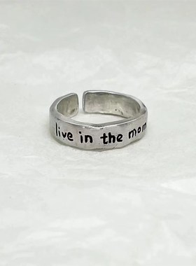 Viva La Vida人生万t岁/ La libert自由戒指可调节复古对戒