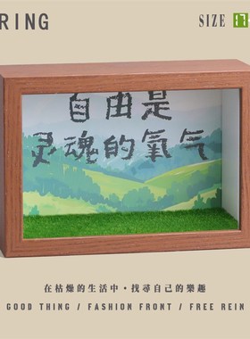 赴一场春约治愈系装饰小摆件相z框桌面情绪稳定拍照道具神器小礼