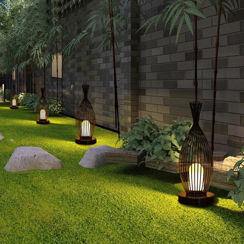 新中式户外鱼尾防水景观庭院装饰灯鸟笼花园别墅院子落地灯草坪灯,淘宝优惠券,粉丝福利购,淘宝优惠卷