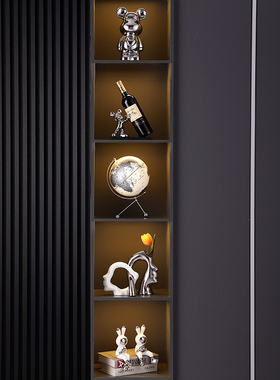 创意抽象陶瓷情侣j摆件高档家居客厅玄关北欧轻奢电视柜装饰品摆