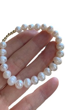 天然淡水珍珠手链简约款轻奢手串手链时尚通勤百搭个性风潮