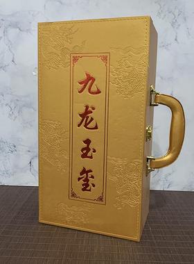 现货传国瑰宝玉玺【九龙玉玺】带圣旨树脂工艺品套装保险会销厂家