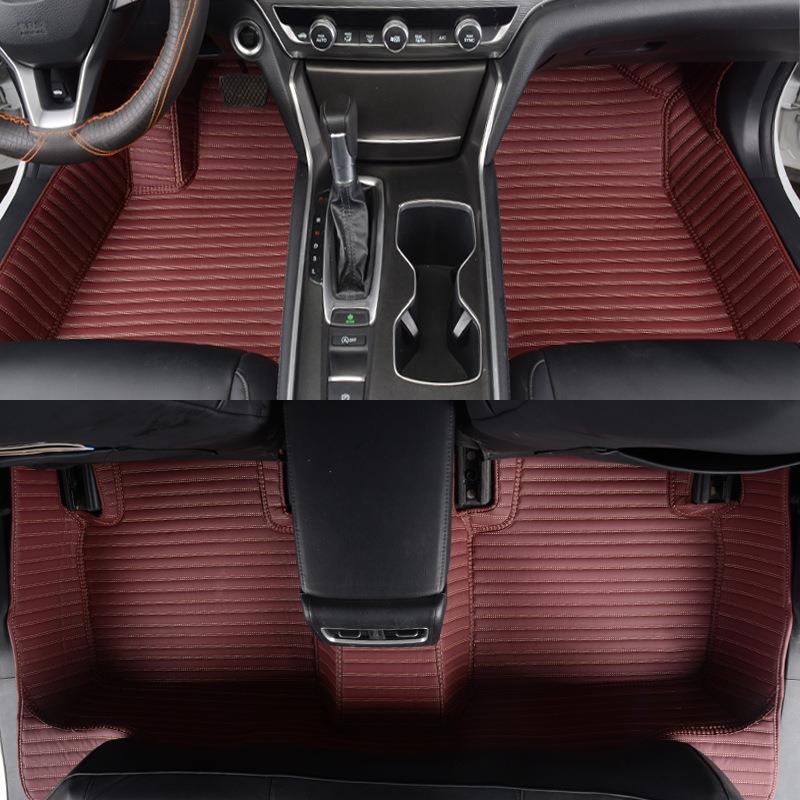 众泰T600T500E200T300大迈X5X7SR7SR9Z500Z300专用横纹翻边脚垫 - 图0