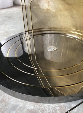 不锈钢禅意雕塑摆件m透明山石网纱艺术品园林庭院景观装饰高端订