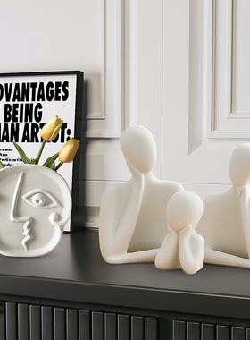 北欧轻奢电视柜酒柜软装饰品v摆件高端办公室客厅餐柜工艺礼品摆