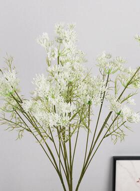 新品5头蕾丝仿真花欧式简约客厅家居装饰插花摆件婚礼摄影