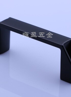 加厚铝合金黑色明装拉手/柜门把手/明装工业设备拉手/工具箱提手